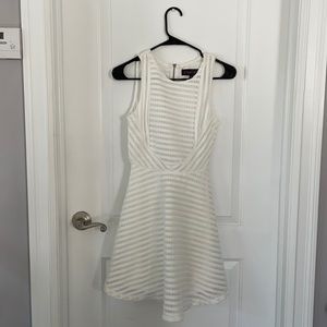 Cute white flair lace dress - never worn